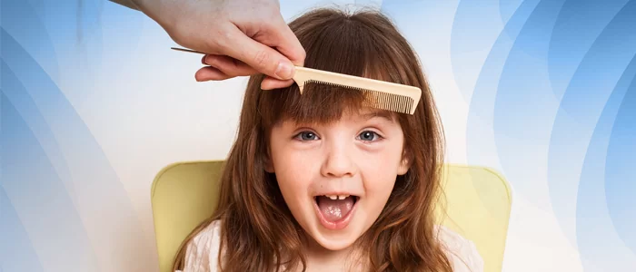 Menina: queda de cabelo em criança