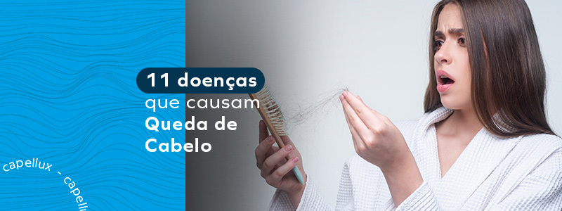 doenças que causam queda de cabelo